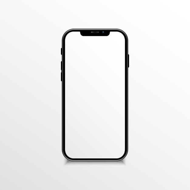 Mobile phone realistic mock up Premium Vector