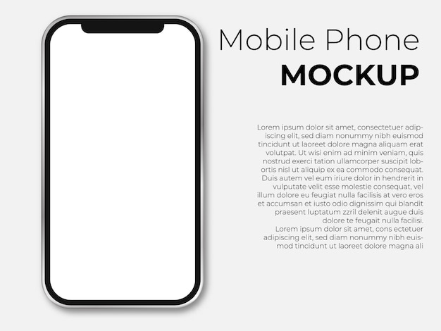 Mobile phone white Vector | Premium Download