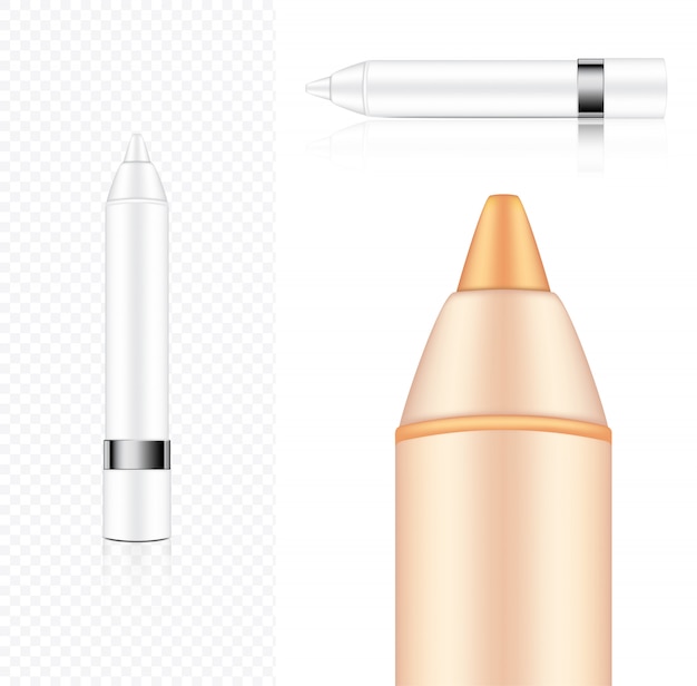 Download Mock up realistic cosmetic lipstick pencil | Premium Vector