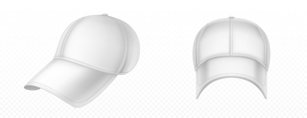 Download Free Vector | Mockup of blank white baseball cap