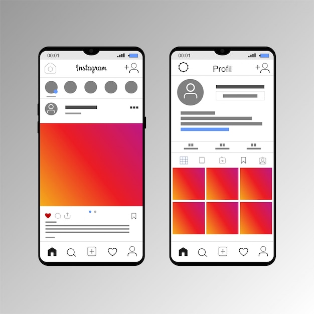 Download Mockup the display of pos instagram with a smartphone ...