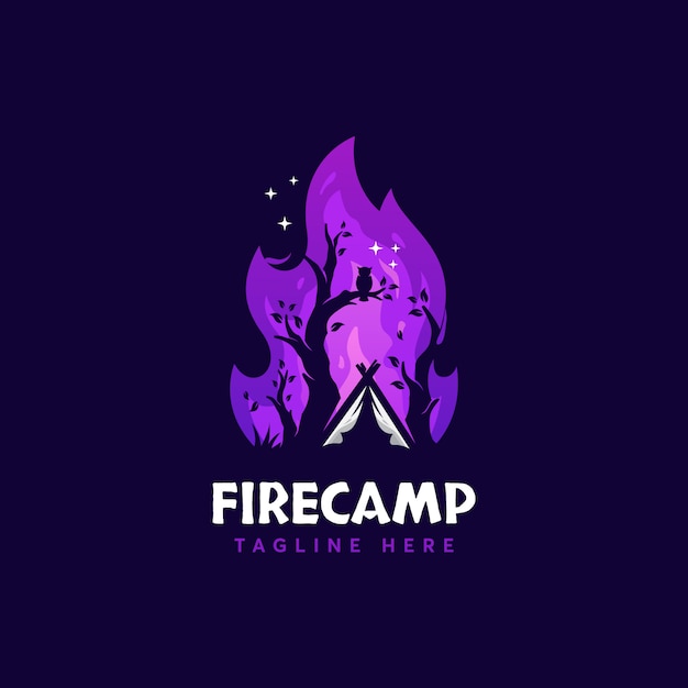 Download Free Moden Minimalism Color Fire Camping Logo Premium Vector Use our free logo maker to create a logo and build your brand. Put your logo on business cards, promotional products, or your website for brand visibility.