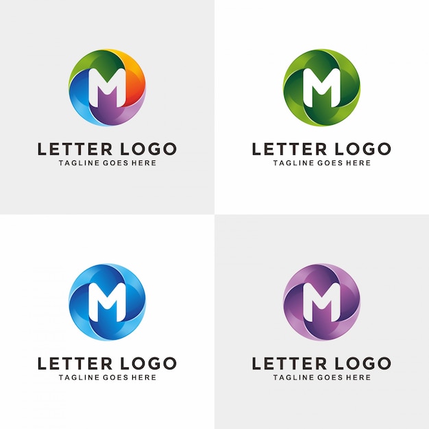 Download Free Modern 3d Circle Letter M Logo Design Premium Vector Use our free logo maker to create a logo and build your brand. Put your logo on business cards, promotional products, or your website for brand visibility.