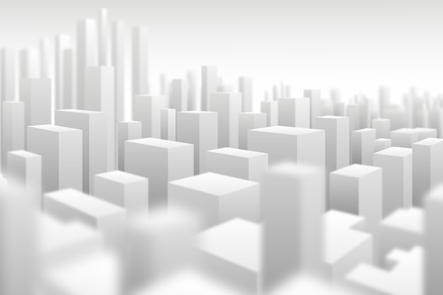 Free Vector Modern 3d City Background