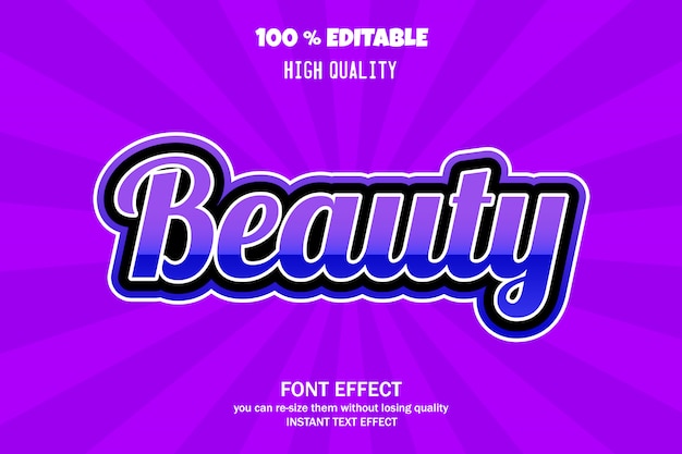 Download Modern 3d text effect, editable font effect | Premium Vector