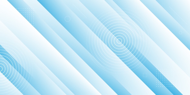 3 Dの斜めのストライプの要素 メンフィス Papercut流体効果を持つモダンな抽象的な背景 青と白の色 プレミアムベクター