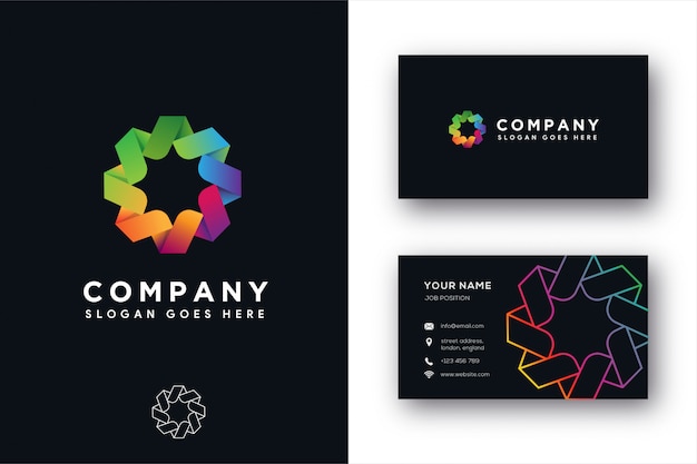 Download Free Modern Abstract Compass Unity Logo And Business Card Templae Use our free logo maker to create a logo and build your brand. Put your logo on business cards, promotional products, or your website for brand visibility.