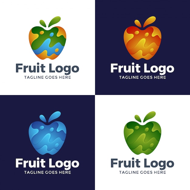 Download Free Modern Abstract Fruit Logo Design Premium Vector Use our free logo maker to create a logo and build your brand. Put your logo on business cards, promotional products, or your website for brand visibility.