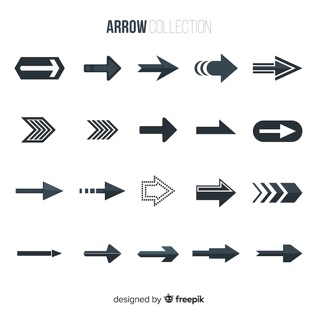 Free Vector Modern Arrow Collection