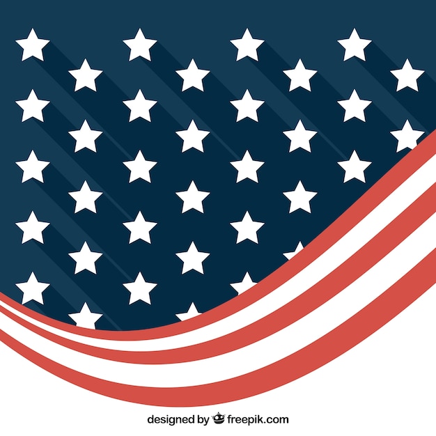 Free Vector Modern Background Of Abstract American Flag