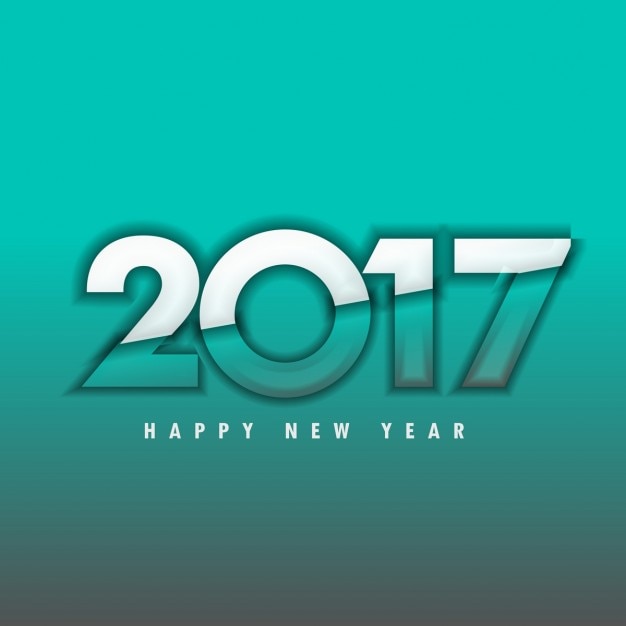 Modern background of happy new year 2017