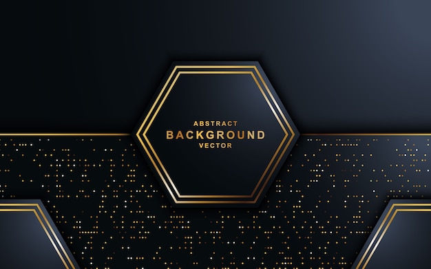 Premium Vector | Modern black background.