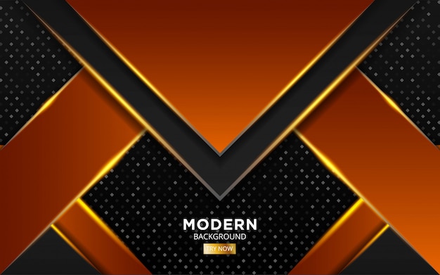 Premium Vector | Modern black and orange premium vector background