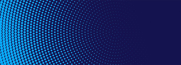 Modern blue halftone banner | Free Vector