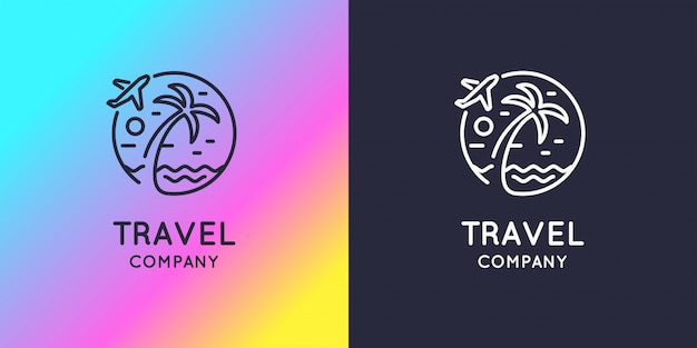 Download Free Modern Bright Logo Travel Company Illustration Premium Vector Use our free logo maker to create a logo and build your brand. Put your logo on business cards, promotional products, or your website for brand visibility.