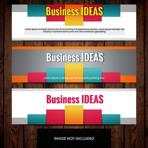 Modern Business Banner Design Templates With Multicolored Rectangles On Grey Background Stock Images Page Everypixel