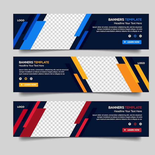 Premium Vector | Modern business banner template multipurpose