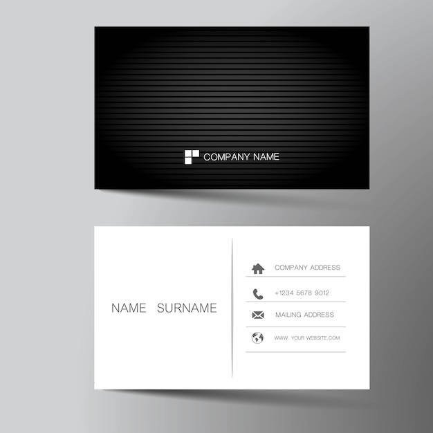 Download Free Modern Business Card Black And White Color Premium Vector Use our free logo maker to create a logo and build your brand. Put your logo on business cards, promotional products, or your website for brand visibility.
