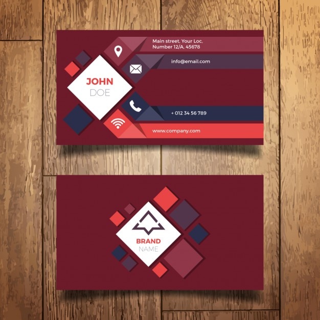 Download Free Modern Business Card Design Free Vector Use our free logo maker to create a logo and build your brand. Put your logo on business cards, promotional products, or your website for brand visibility.