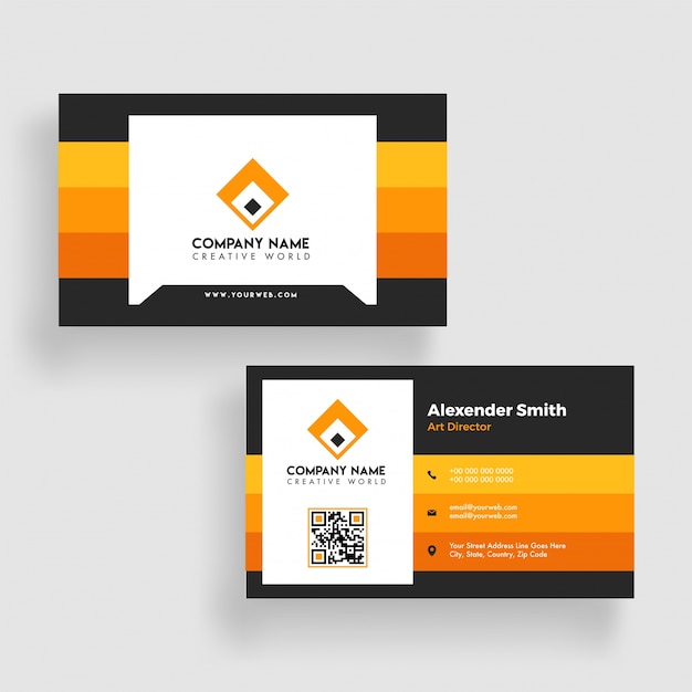 Download Free Modern Business Card Template Design Premium Vector Use our free logo maker to create a logo and build your brand. Put your logo on business cards, promotional products, or your website for brand visibility.