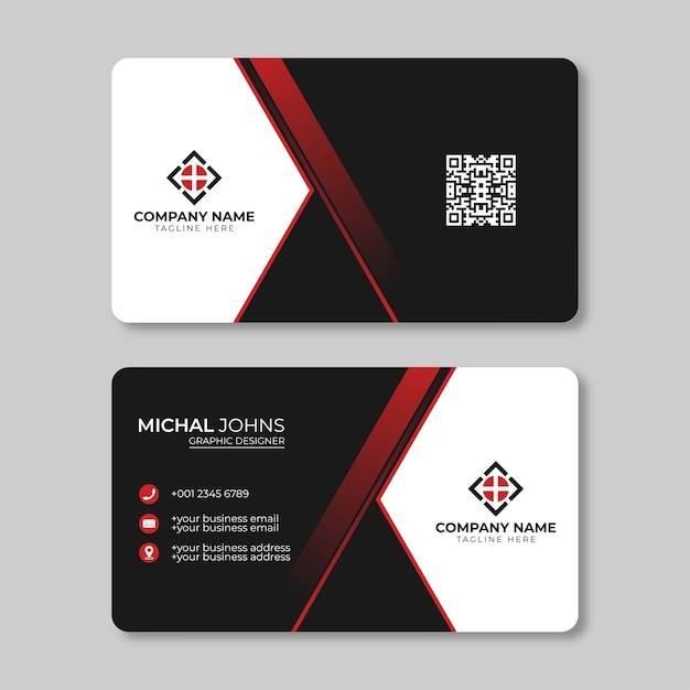 Premium Vector Modern Business Card Template Personal Visiting Card With Company Logo