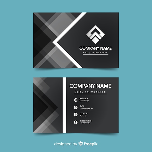 free modern business card template for download