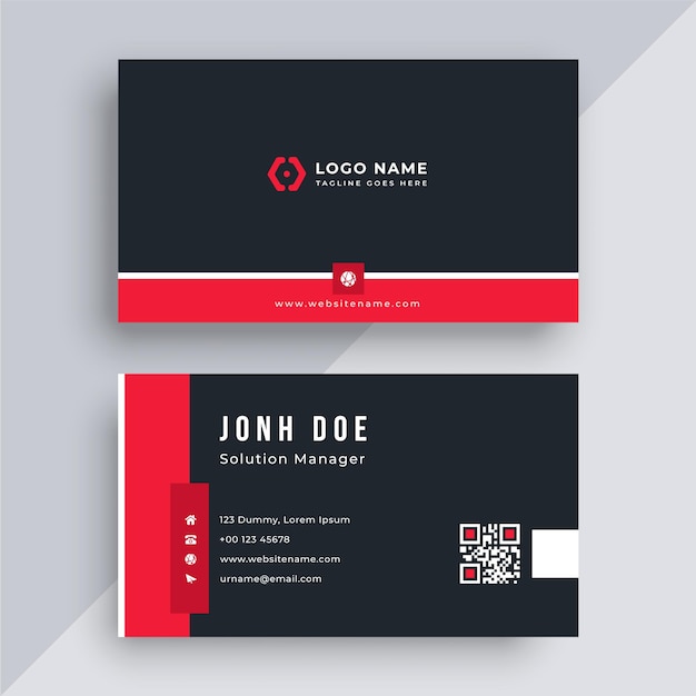 Premium Vector | Modern business card template