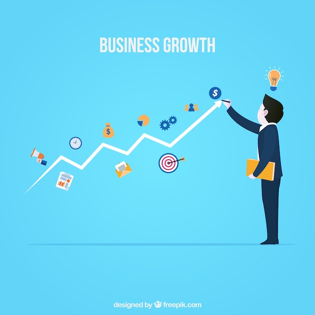 Free Vector | Modern business growth concept