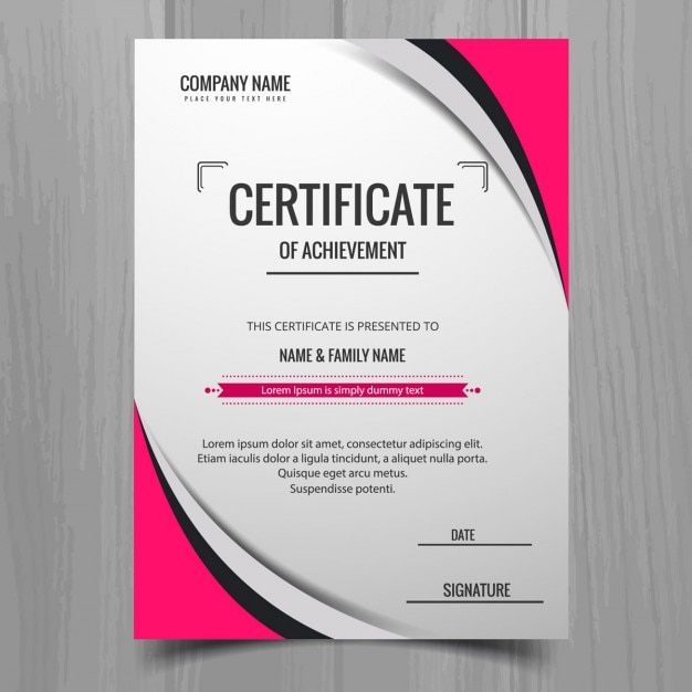 free-vector-modern-certificate-template