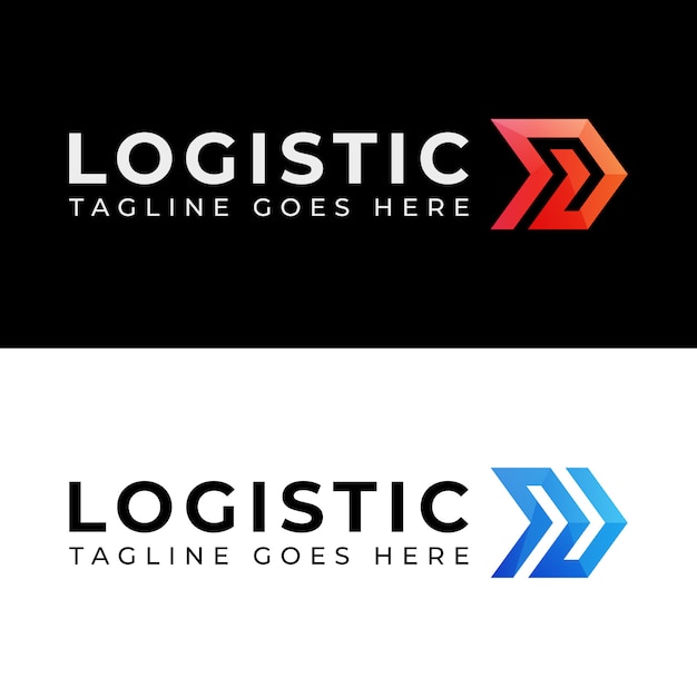 Download Free Modern Color Logistics Delivery Two Version Logo Premium Vector Use our free logo maker to create a logo and build your brand. Put your logo on business cards, promotional products, or your website for brand visibility.