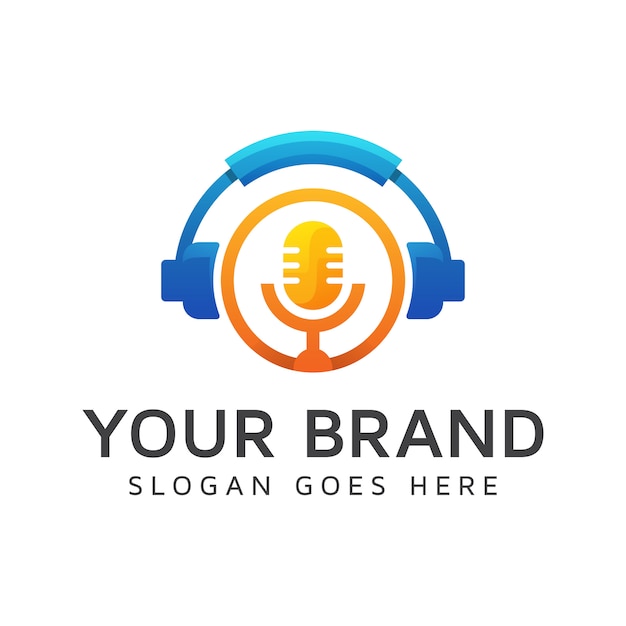 Download Free Modern Color Podcast Logo Best Music Logo Headphone With Mic Use our free logo maker to create a logo and build your brand. Put your logo on business cards, promotional products, or your website for brand visibility.