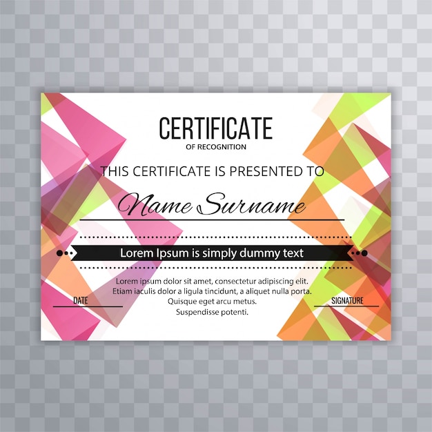 Sample Award Certificate Template from image.freepik.com