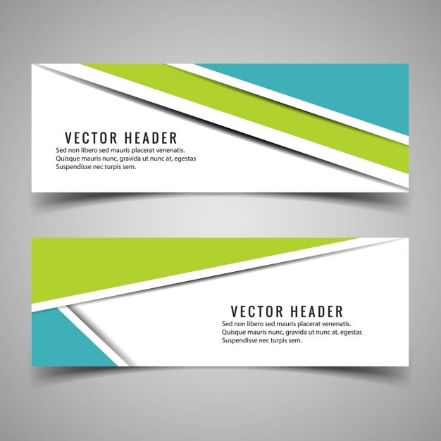 Download Free Vector | Modern colorful headers