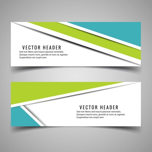 Free Vector | Modern colorful headers