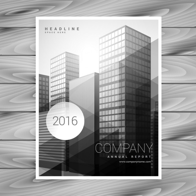 Modern company brochure template design