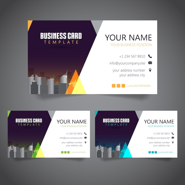 Download Free Modern Corporate Business Card Premium Vector Use our free logo maker to create a logo and build your brand. Put your logo on business cards, promotional products, or your website for brand visibility.