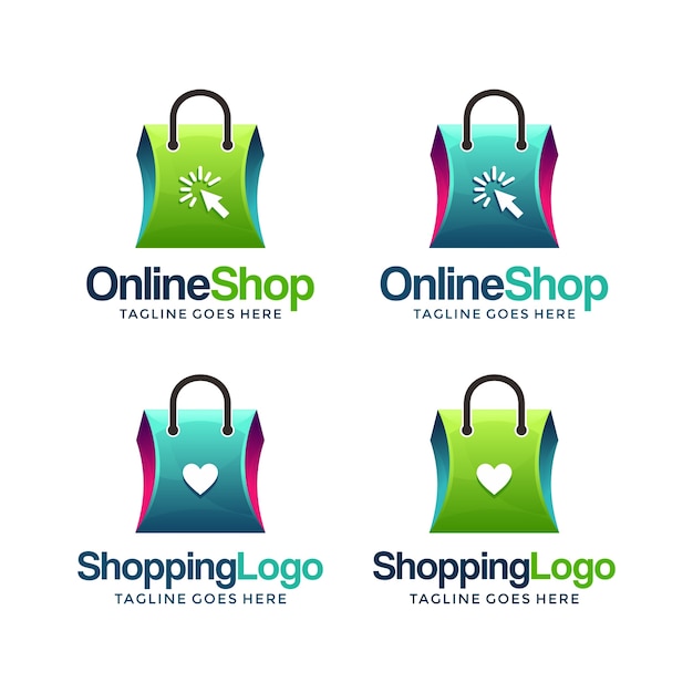 Download Logo Template Logo Design Logo Online Shop PSD - Free PSD Mockup Templates