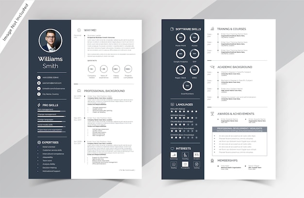  Modern creative resume cv template
