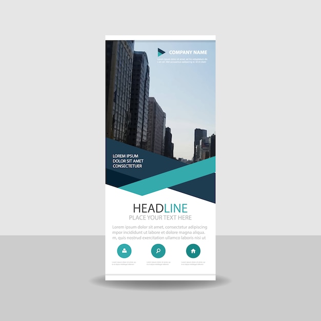 Free Vector Modern Creative Roll Up Banner