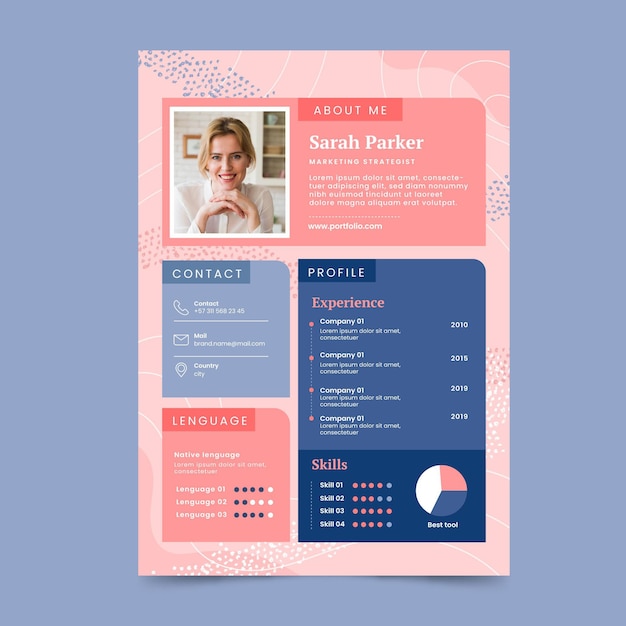 Free Vector | Modern curriculum vitae template