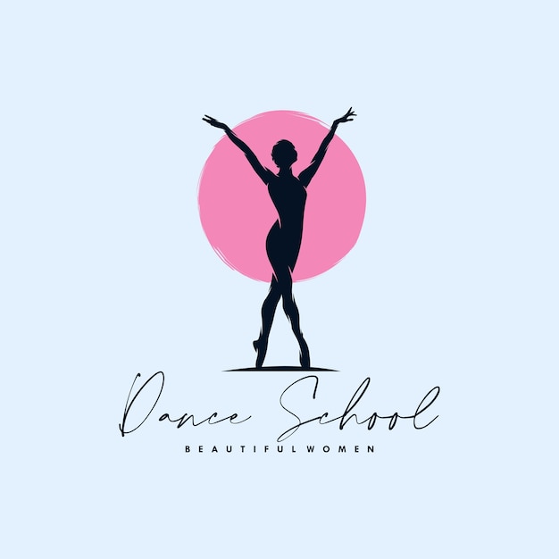 Premium Vector Modern Dance School Logo Design