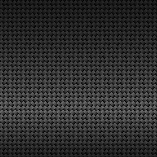 Premium Vector | Modern dark black carbon fiber grid seamless pattern