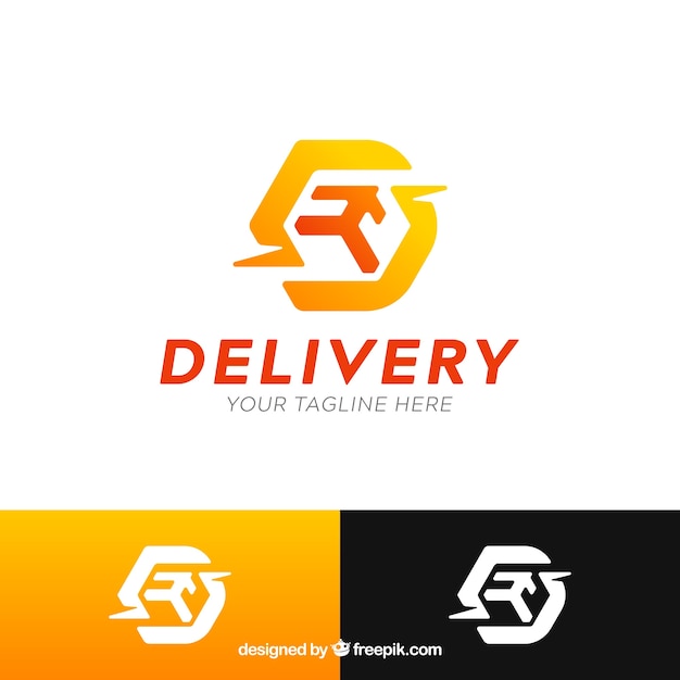 Download Free Modern Delivery Logo Template Free Vector Use our free logo maker to create a logo and build your brand. Put your logo on business cards, promotional products, or your website for brand visibility.