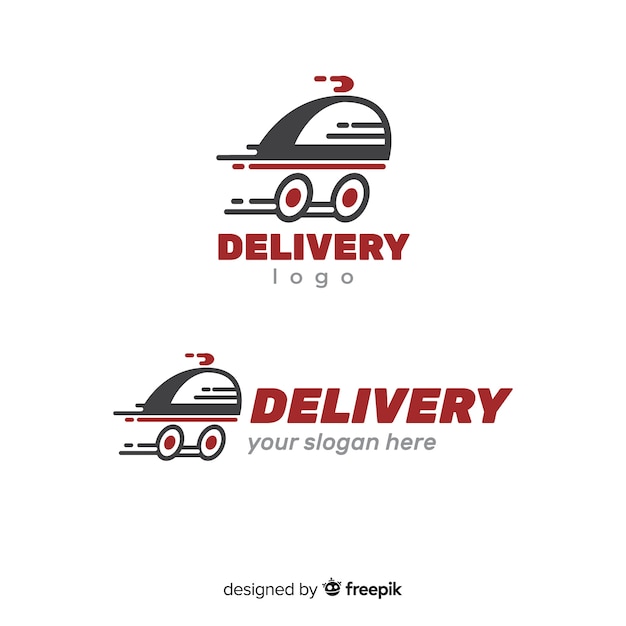 Download Free Modern Delivery Logo With Flat Design Free Vector Use our free logo maker to create a logo and build your brand. Put your logo on business cards, promotional products, or your website for brand visibility.