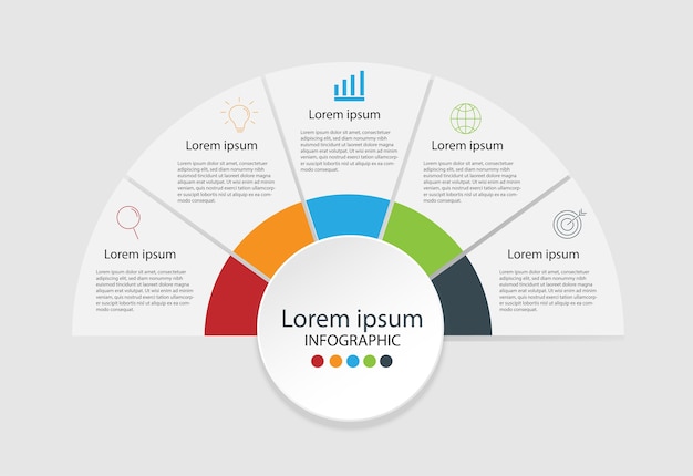 Modern design elements for business Multicolor infographics. Vector ... Modern design elements for business Multicolor infographics. Vector ...