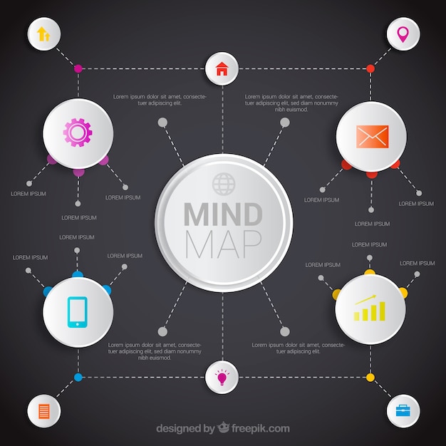 Modern diagram with business style | Free Vector