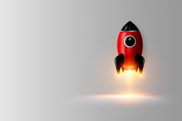 Download Premium Vector | Modern digital rocket 3d rendering