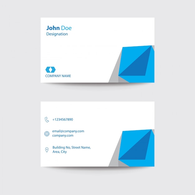 Download Free Modern Flat Freelancer Business Card Blue Triangle Premium Vector Use our free logo maker to create a logo and build your brand. Put your logo on business cards, promotional products, or your website for brand visibility.