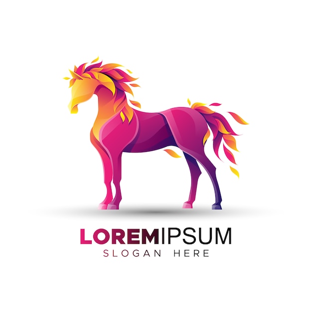 Download Free Modern Flat Horse Logo Template Premium Vector Use our free logo maker to create a logo and build your brand. Put your logo on business cards, promotional products, or your website for brand visibility.