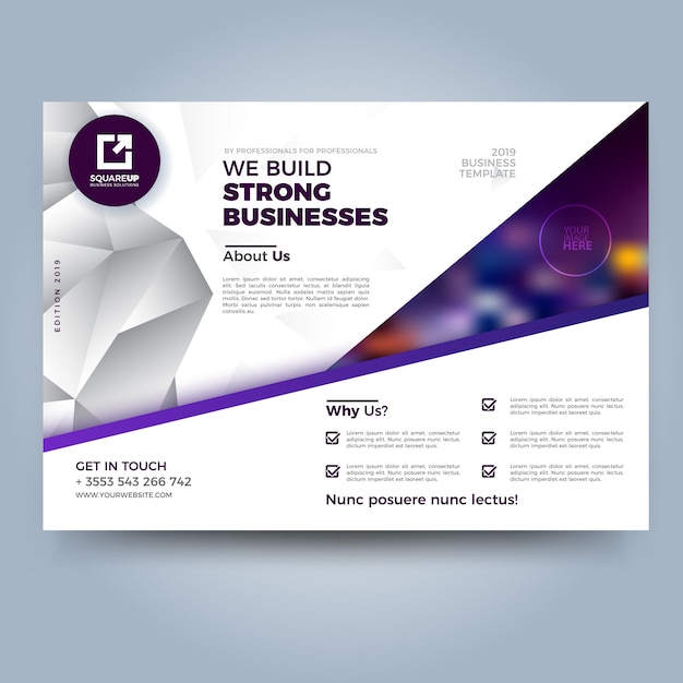 Premium Vector | Modern flyer template